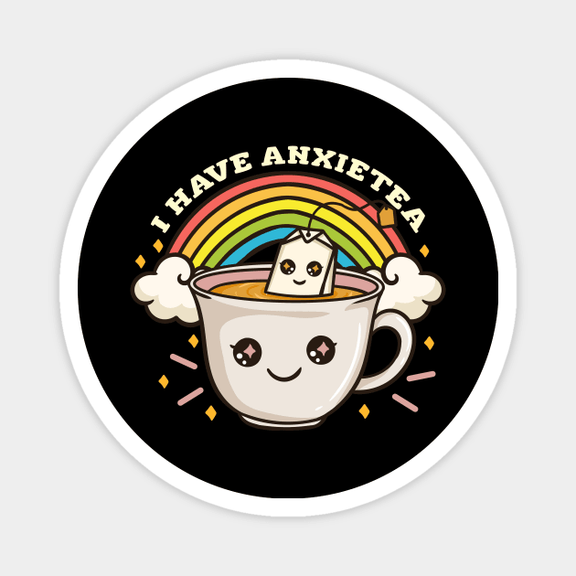 Anxiety Tea Kawaii Magnet by KAWAIITEE